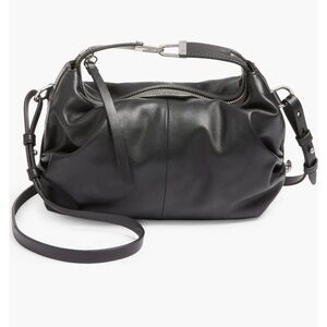 Rag & Bone Cross Commuter Black Leather Crossbody Purse